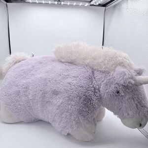 Jumbo 18" Pillow Pets Signature Magical Unicorn Stuffed Animal Plush Toy EUC!